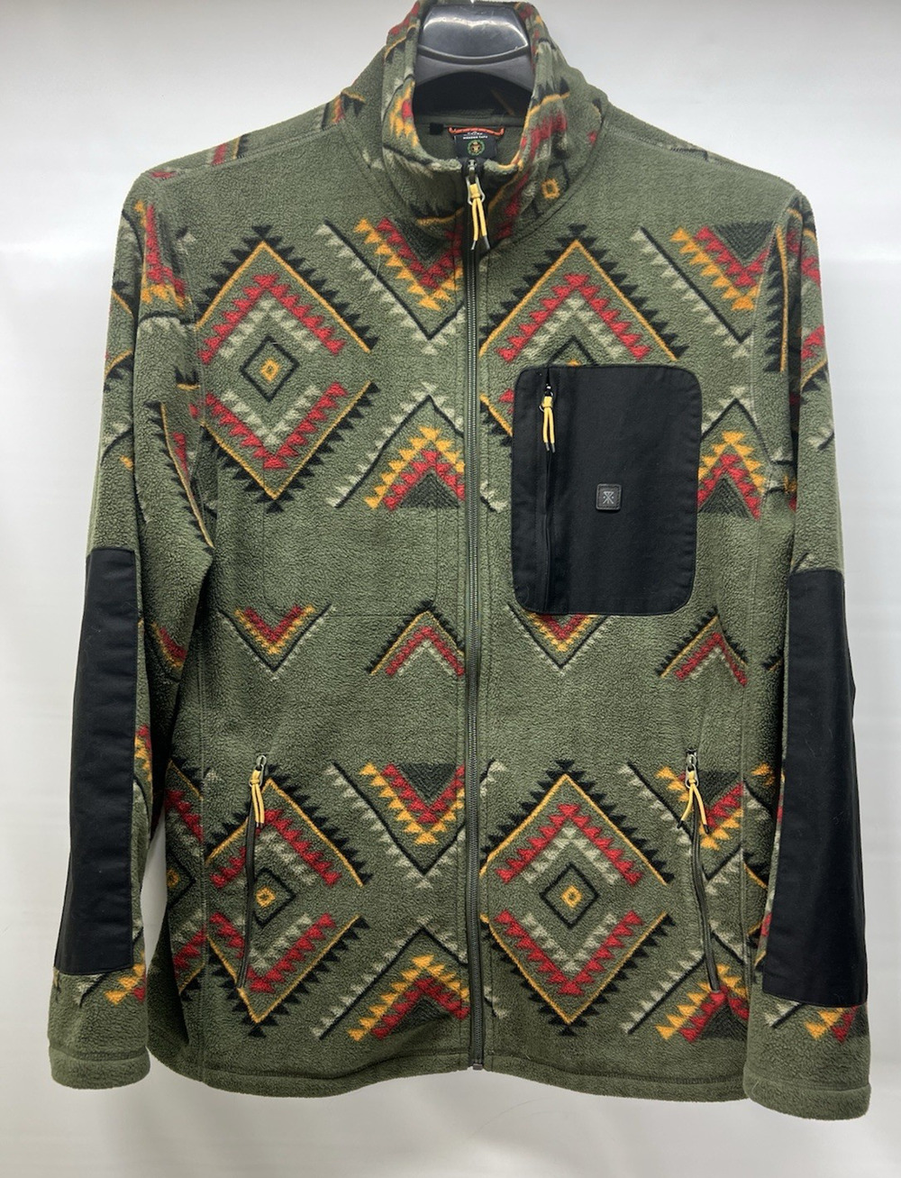 ROARK MANAWA TAPU LANDFILL FLEECE MEN'S XL FULL ZIP JACKET RF277